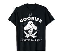 The Goonies Never Say Die Skull Pirate Logo Classique des années 80 T-Shirt