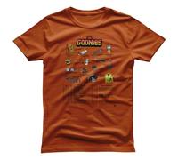 The Goonies Officiellement sous Licence Accessories Mail Order Hommes T-Shirt (Orange brûlé), Small