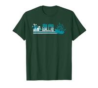 The Goonies One Eyed Willie Boat T-Shirt, Homme, Vert Forêt, L