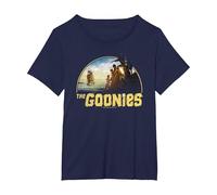 The Goonies Pirate Ship T-Shirt, Femme Grandes Tailles, Bleu Marine, 4X