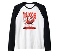 The Goose is Loose Funny Devil Halloween Manche Raglan
