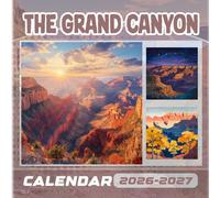 The Grand Canyon Calendar 2026-2027: 18 Months of The Animal from Sep 2026 to Dec 20257,Square 8.5 x 8.5 Inches Gift For Organizing & Planning
