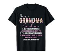 The Grandma Code Des règles drôles de grand-mère T-Shirt