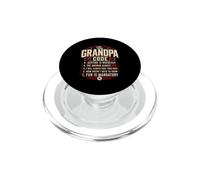 The Grandpa Code Family Rules Grandchildren Humour Joke PopSockets PopGrip pour MagSafe