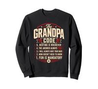 The Grandpa Code Family Rules Grandchildren Humour Joke Sweatshirt