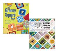 The Granny Square Book By Katy Mitchell & 3D Animal Granny Squares By Caitie Moore, Celine Semaan, Sharna Moore 2 Books Collection Set