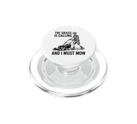 The Grass is Calling and I Must Mow Squelette Funny Dad PopSockets PopGrip pour MagSafe