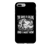The Grass is Calling I Must Mow Tondeuse Squelette drôle Papa Coque pour iPhone 7 Plus/8 Plus