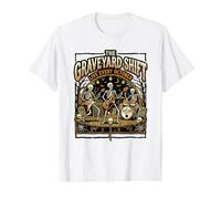 The Graveyard Shift Live Every Music Skeletons SPO Halloween T-Shirt Graphique avec Valeur