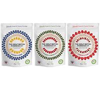 The Great British Porridge Co Gluten Free & Vegan Friendly Nutritious Instant Porridge (Variety Pack, 3-Pack)