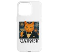 The Great Catsby - Parodie drôle de Chat rétro Coque pour iPhone 15 Pro Max