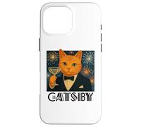 The Great Catsby - Parodie drôle de Chat rétro Coque pour iPhone 16 Pro Max