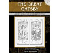 The Great Gatsby: Modern Blackwork Embroidery Pattern