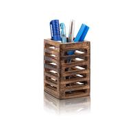 The Great Indian Bazaar Porte-crayons en bois fabriqué à la main pour l'école, le bureau, la maison ou le bureau, adultes, idées de cadeau d'anniversaire