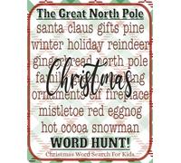 THE GREAT NORTH POLE WORD HUNT - Christmas Word Search For Kids: Christmas Word Search For Kids | Stocking Stuffers | 500 Words | Large Print 8.5x11 | Activity Book | Age 6 and Up