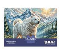 The Great Pyrenees 1000 Pièces Carton Extra-épais Coffret De Puzzles Anti-Stress Jouet d'anniversaire Puzzles pour Adultes Et Enfants 52x38cm/1000pcs