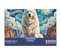 The Great Pyrenees, Puzzle 1000 Pièces, Image Artistique Captivante, Parfait pour Encadrement, À Partir De 8 Ans, Pet, 38x26cm/1000pcs