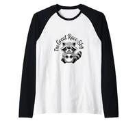 The Great Racc-Sby Funny Trash Panda Raccoon Meme Manche Raglan