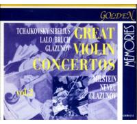 The Great Violin Concertos, Vol. 2: Music of Tchaikovsky, Sibelius, Lalo, Bruch & Glazinov / Historic Performances By Nathan Milstein, Ginette Neveu & Jascha Heifetz