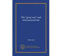 The "great war" and international law