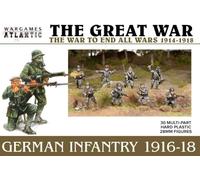 The Great War - German Infantry 1916-18 (30 figurines) en plastique rigide multi-parties (polystyrène à fort impact) 28 mm