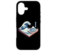The Great Wave Kanagawa Modern 3D isométrique Wave Japonaise Coque pour iPhone 17