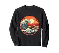 The Great Wave Kanagawa Sunset - Art Japonais Classique Sweatshirt