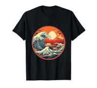 The Great Wave Kanagawa Sunset - Art japonais classique T-Shirt
