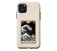 The Great Wave Off Kanagawa Tarot Card Night Art Japan Coque pour iPhone 11 Pro Max