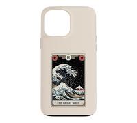 The Great Wave Off Kanagawa Tarot Card Night Art Japan Coque pour iPhone 13 Pro Max
