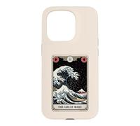 The Great Wave Off Kanagawa Tarot Card Night Art Japan Coque pour iPhone 15 Pro
