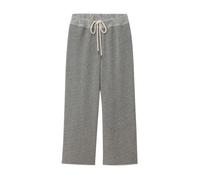 THE Great - Wide Leg Cropped Sweatpant - Femme - Pantalons - Gris - Taille: 36 FR