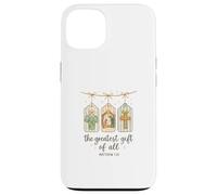 The Greatest Gifts of All Matthew 1:21 Nativity Watercolor Coque pour iPhone 13