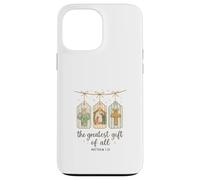 The Greatest Gifts of All Matthew 1:21 Nativity Watercolor Coque pour iPhone 13 Pro Max