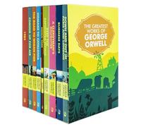 The Greatest Works of George Orwell 9 Books Set: Homage to Catalonia, Burmese Days, 1984, Animal Farm, The Road to Wigan Pier, Down and Out in Paris and London