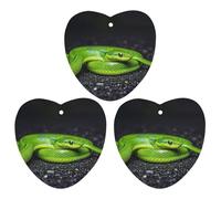 The Green Snake Lot de 3 désodorisants à suspendre pour voiture, maison, bureau, style blanc