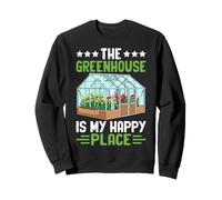 The Greenhouse is My Happy Place Amusant Jardinage Sweatshirt