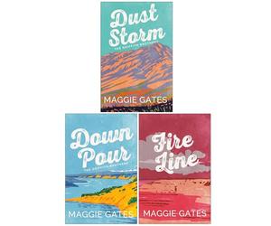The Griffith Brothers Series 3 Books Collection Set By Maggie Gates (Dust Storm, Downpour & Fire Line)