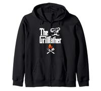 The Grillfather BBQ Grill & Smoker Graphic Tees Barbecue Dad Sweat à Capuche