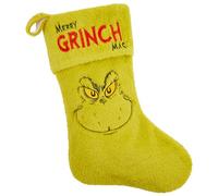 The Grinch Chaussette de Noël en Peluche, Décoration Festive Amusante à Suspendre 44cm