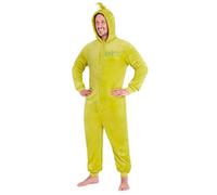 The Grinch Combinaison Pyjama Homme et Ados, Polaire Douce et Chaud Grenouillère avec Capuche, Cosy Idee Cadeau Noel (Vert, M)