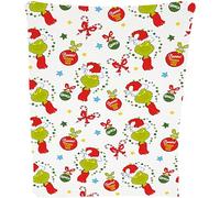 The Grinch Dr Seuss Couverture polaire Beware Christmas Décoration Blanc Cadeau de Noël Père Noël Exclusive Limited, 100 x 150 cm
