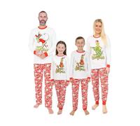 The Grinch Grinchmas Pyjama long assorti pour famille, blanc, 5-6 ans