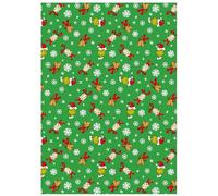 The Grinch Lot de 4 feuilles de papier cadeau de Noël avec 4 étiquettes cadeaux assorties - Ensemble de papier cadeau officiel Dr. Seuss pour enfants et familles