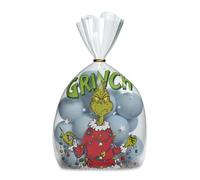 The Grinch - Lot de 8 sacs à pâtisserie de Noël transparents avec motif Grinch - 14 x 24 cm - Articles de Noël - Sacs à biscuits pour biscuits, bonbons et pâtisseries - Biscuits de Noël