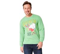 The Grinch Pull de Noël Drole Sweatshirts de Noël Famille Christmas Sweater Sweat Homme Humour Tailles Adulte Ado S-XXXL (Green, 2XL)