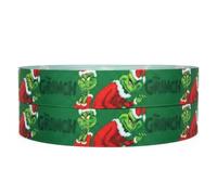 The Grinch Ruban de décoration de gâteaux Vert 2 m x 22 mm de large Idéal pour les accessoires de décoration de gâteaux et idées de décoration pour emballage cadeau, nœuds, décorations ou emballages