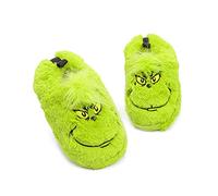 The Grinch Slippers Kids Soft Fur House Pantoufles Cadeau pour garçons et filles