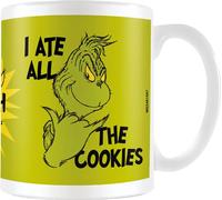 The Grinch - Tasse à café "I Ate All The Cookies" PM11086 (taille unique) (Blanc/Noir/Vert)
