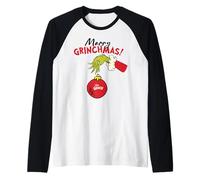 The Grinch Xmas Naughty Grumpy Fun Joyeux Noël Classique Manche Raglan